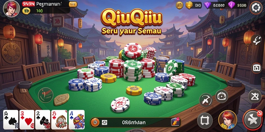 Gameplay QiuQiu yang seru dan interaktif.