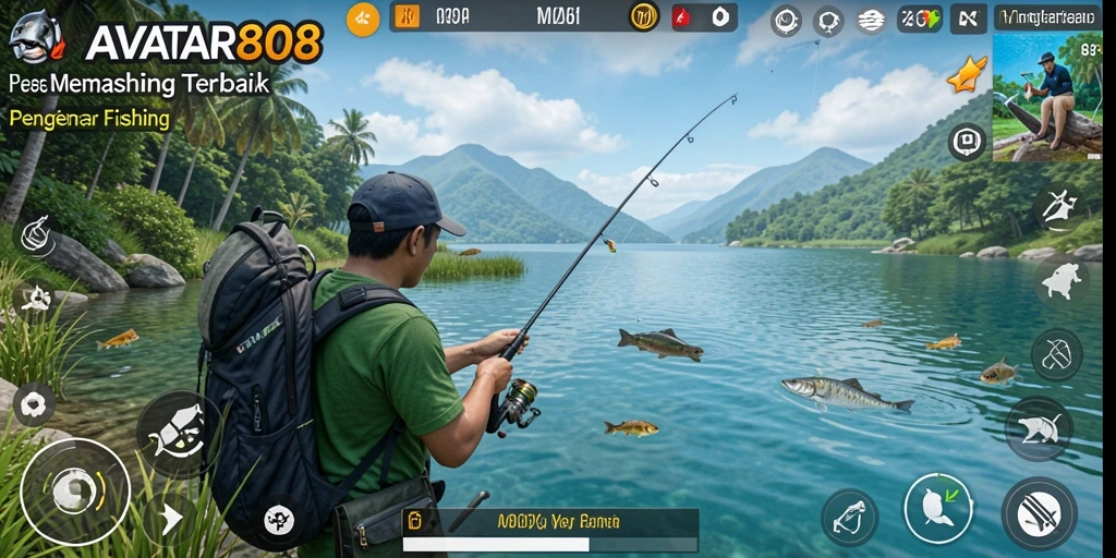Tangkap ikan beragam dalam gameplay seru AVATAR808.