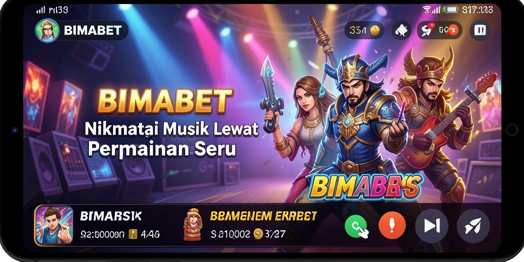 Tampilan gameplay interaktif yang menyenangkan dalam BIMABET.