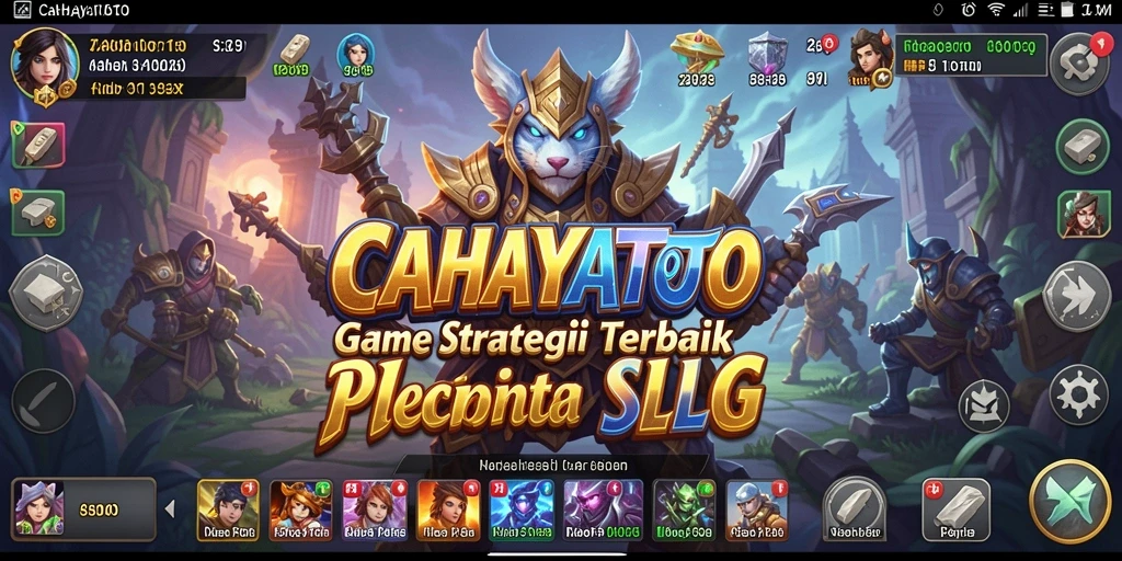 Screenshot utama menunjukkan aksi mendebarkan dari gameplay strategis CAHAYATOTO.