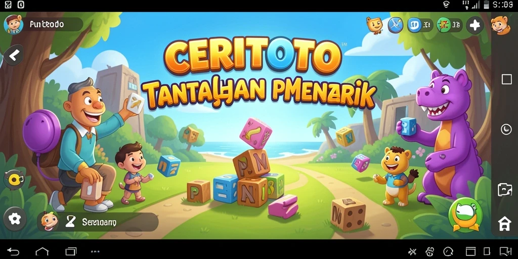 Gameplay CERITOTO yang menarik dengan berbagai tantangan puzzle.