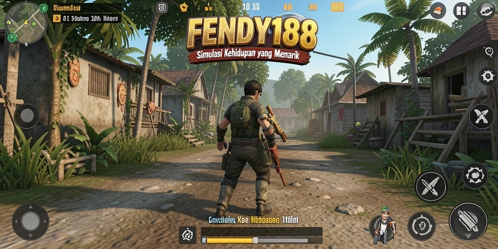Screenshot gameplay FENDY188 yang menunjukkan simulasi kehidupan yang seru.