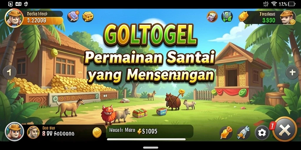 Tampilan gameplay menarik dari GOLTOGEL dalam suasana santai.