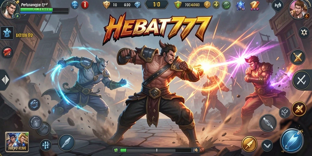 Tampilan gameplay seru dan menegangkan di HEBAT777.
