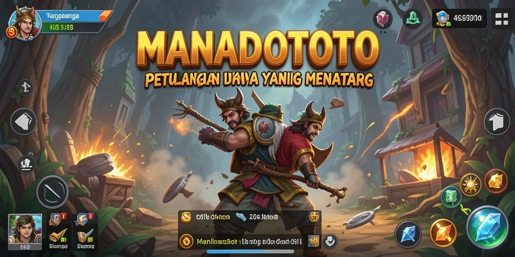 Tampilan gameplay menegangkan di dalam <strong>MANADOTOTO</strong> yang membawa pemain pada petualangan seru.