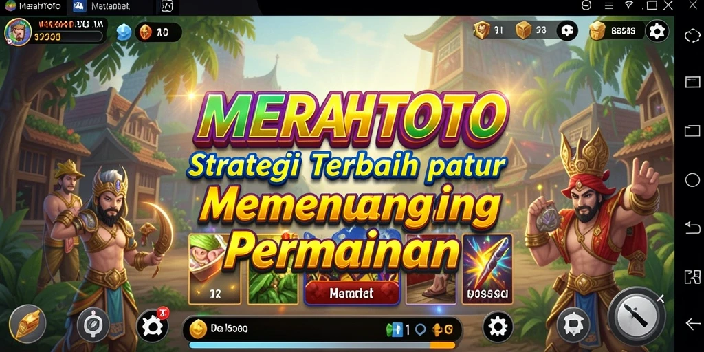 Tampilan gameplay yang penuh strategi dan aksi menarik.