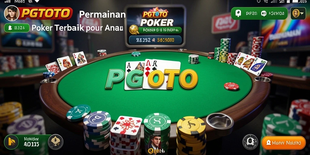 Tampilan gameplay poker yang menarik dan interaktif di PGTOTO.
