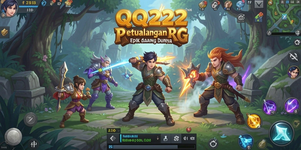 Gameplay seru dari QQ222 yang menampilkan pertarungan epik.