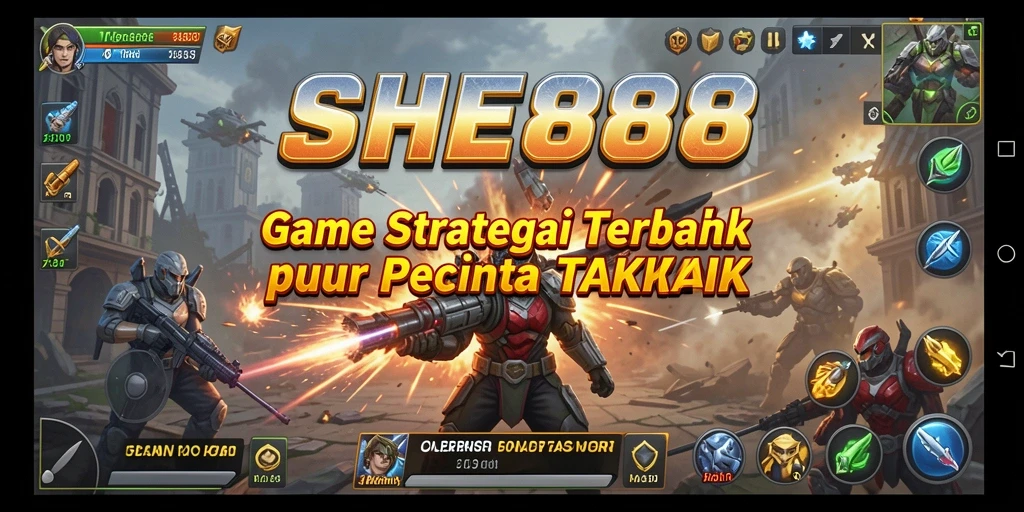Screenshot gameplay SHE888 menampilkan pertempuran strategis yang intens.