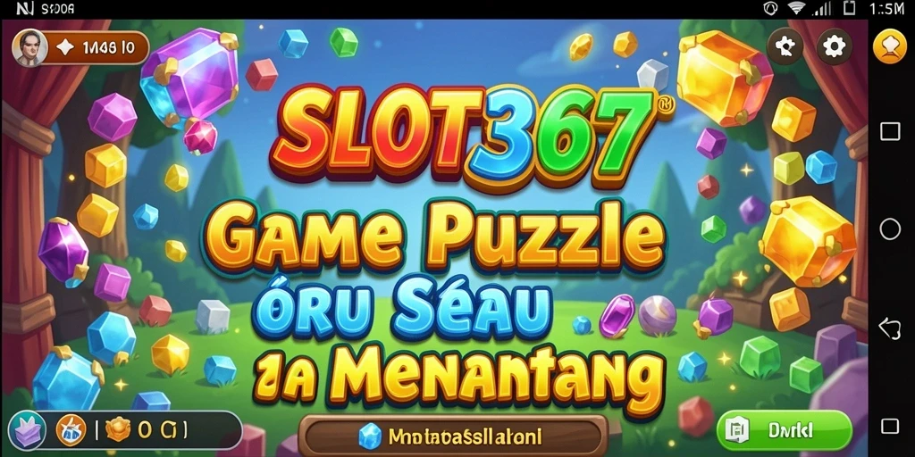 Tampilan permainan Puzzle dalam SLOT367 yang penuh warna dan menantang.