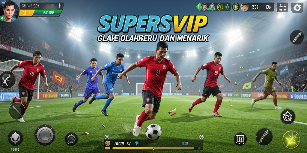 Tampilan olahraga yang menarik dan gameplay seru di SUPERSVIP.