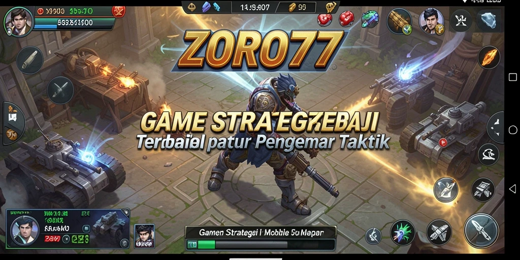 Tampilan gameplay ZORO77 yang menegangkan dan strategi mendalam.